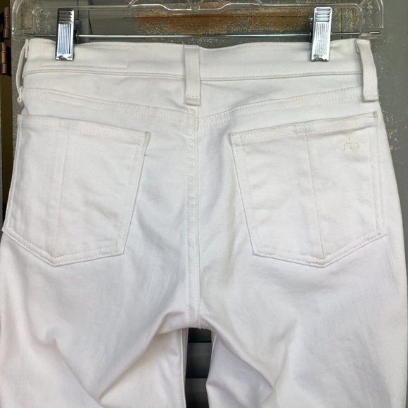 Rag & Bone Studded Skinny Jeans White Sz 25 - Picture 13 of 15